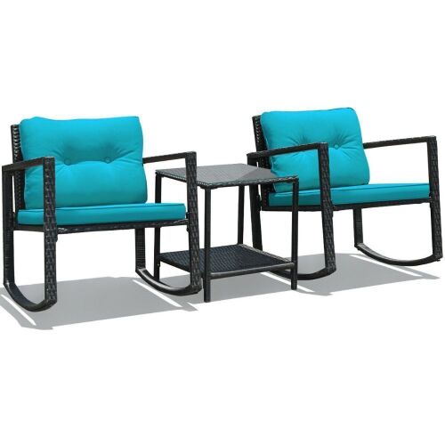 3-Piece Patio Rattan Furniture Set - Lot 587