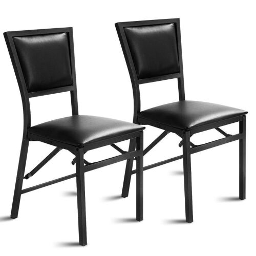 Set of (2) Metal Folding Chairs - Lot 606