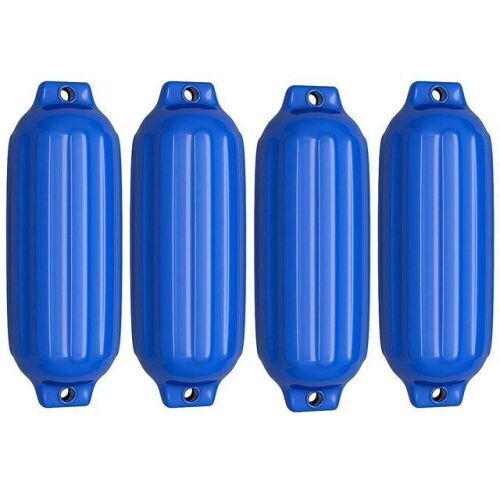 Set of (4) Ribbed Marine 8.5"x27" Boat Fender Vinyl Bumpers - Lot 713