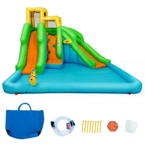 Inflatable Water Park Bounce House with Climbing Wall - Lot 718