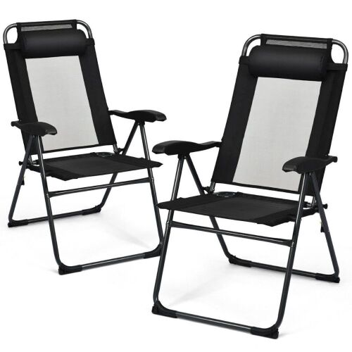 Set of (2) Folding Patio Recliner Chairs - Lot 744