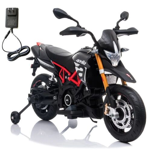Kids 12V Ride-On Motorcycle - Aprilia Dorsoduro 900 Licensed - Lot 835