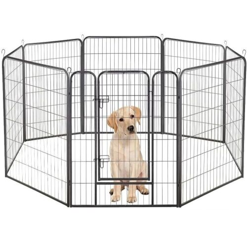 40" 8-Panel Dog Fence - Lot 966