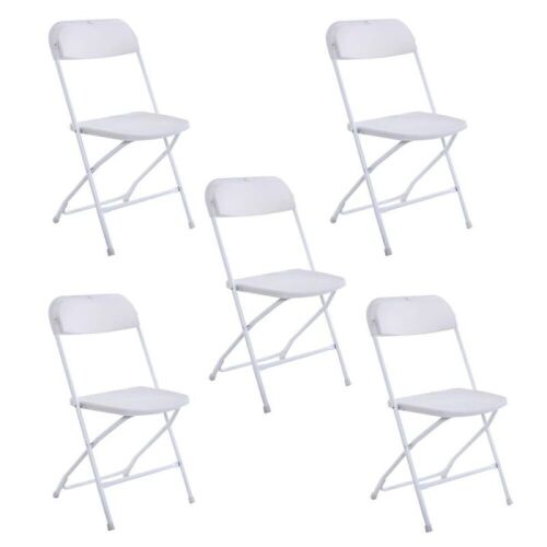 Set of (5) Plastic Folding Chairs - Lot 1008