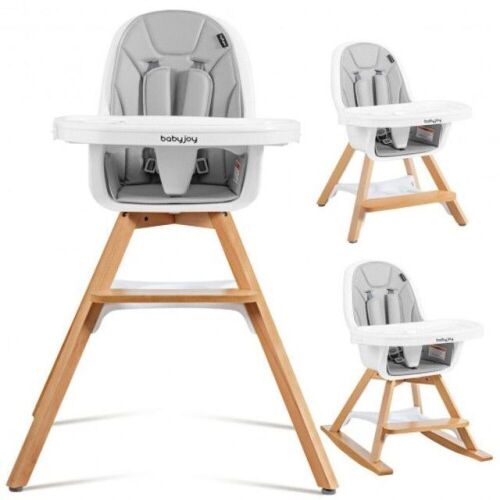 3-in-1 Convertible Wooden Baby High Chair - Lot 1164