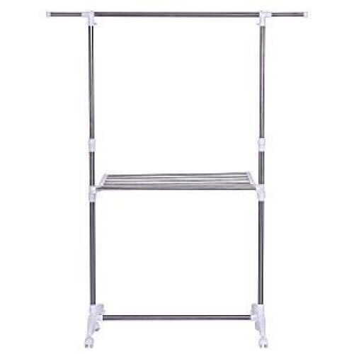 Folding Drying Rack with Wheels - Lot 1198