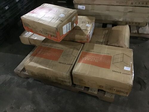 Lot of Insma Brand Furniture - TV Stand and 4 Nightstands - Lot 1009