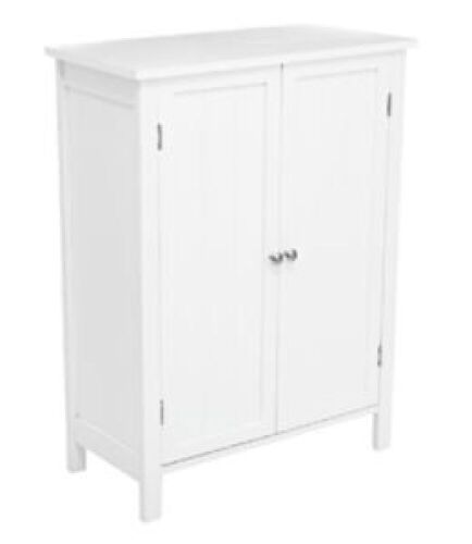 White Bathroom Storage Cabinet - Lot 834