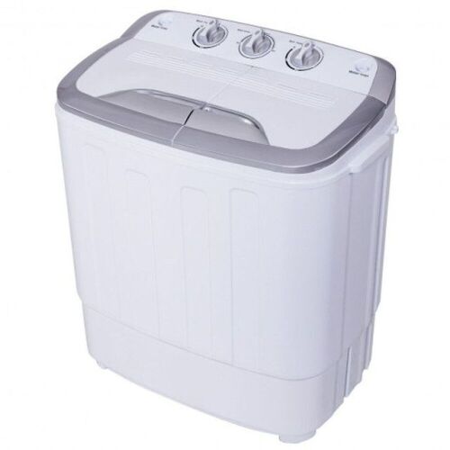 8 Lbs Compact Twin Tub Spinner Washing Machine - Lot 854