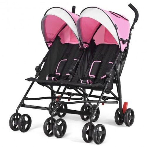Foldable Twin Baby Double Stroller - Lot 675