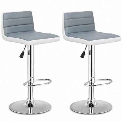 Set of (2) Adjustable PU Leather Bar Stools - Lot 684