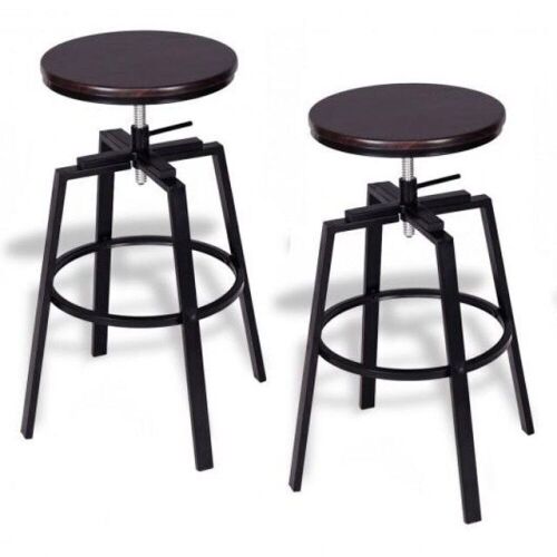 Set of (2) Adjustable Vintage Bar Stool - Lot 135