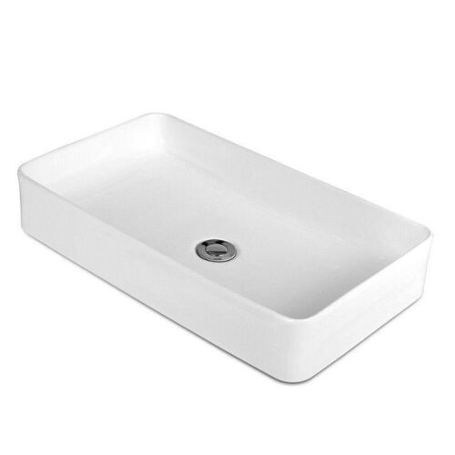 24"x14" Bathroom Vessel Sink with Pop-Up Drain - Lot 517