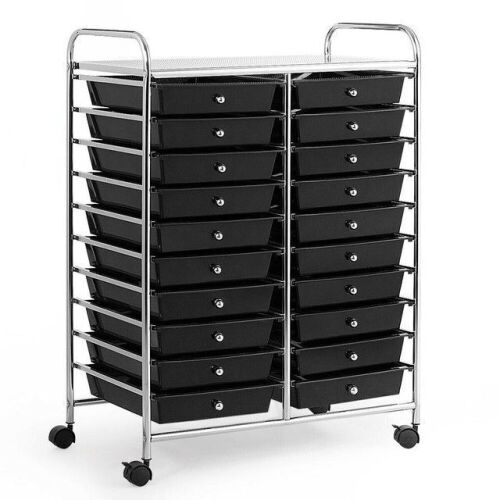 20 Drawers Rolling Cart with Storage Bins - Lot 995
