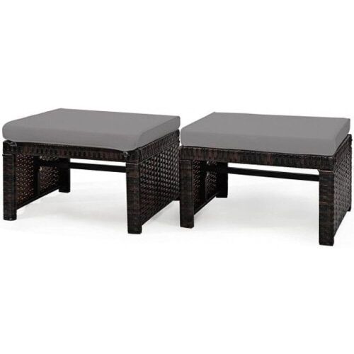 Set of (2) Patio Ottoman Foot Rests - Lot 519