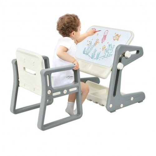 Kids Table and Chair Set with Painting Easel - Lot 760