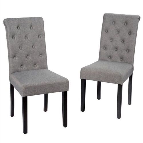 Set of (2) Tufted Dining Chairs - Lot 1004
