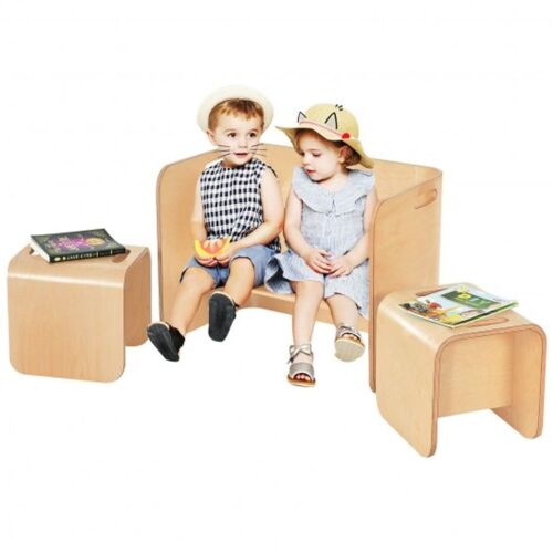 Kids 3-Piece Wooden Table and Chair Set - Lot 485