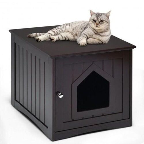 Weatherproof Nightstand and Cat House - Lot 502