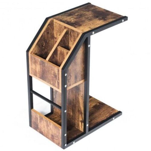 Modern C-Shape Sofa Nightstand - Lot 338