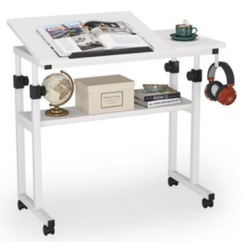 Height-Adjustable Rolling Computer Desk - Lot 935