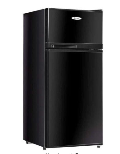 3.4 cu. ft. Unit Stainless Steel Compact Mini Fridge Freezer Cooler 2 Doors - Lot 210