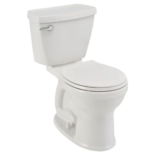 American Standard Champion White Round Chair Height 2-piece Toilet 12-in Rough-In Size (Ada Compliant) - Lot 161