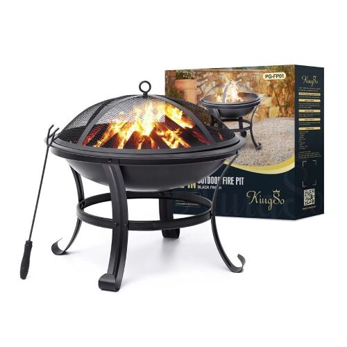 22" Wood Burning Fire Pit - Lot 518