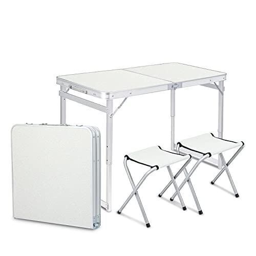 4" Portable Plasic Dining Table Set - Lot 492