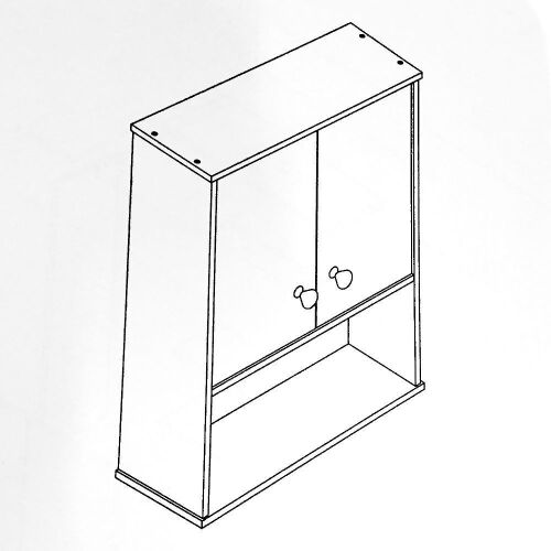 Insma White Mounted Cabinet - Lot 407