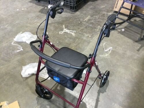 Medline Rollator Walker with Seat  - Lot 528
