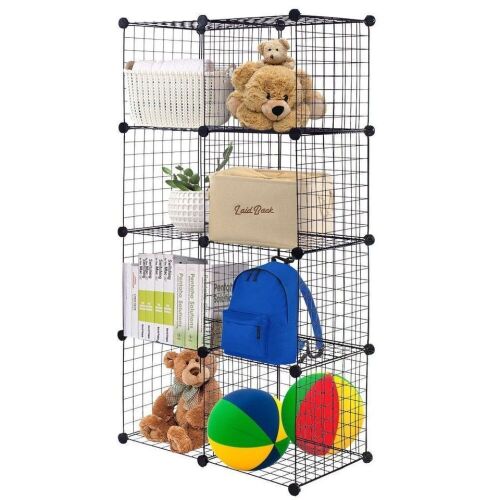 Diy 8 Cube Grid Wire Cube Shelves - Lot 428