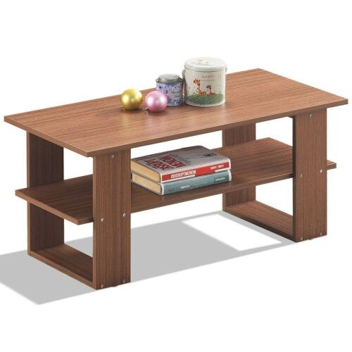 Coffee Table Living Room Furniture With Storage Shelf - Lot 452