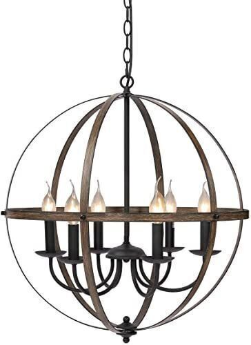 Six-Head Candlestick Round Chandelier - Lot 645