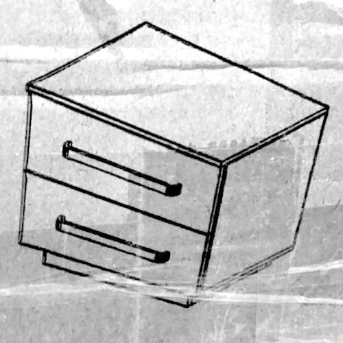 WoodyHome White Nightstand - Lot 676