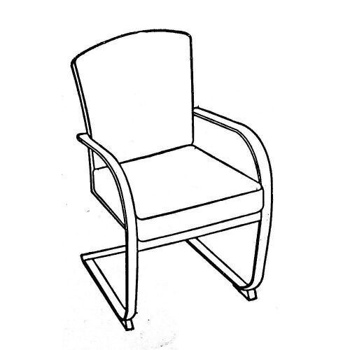 Set of (2) Rattan Spring Dining Chairs - Lot 385