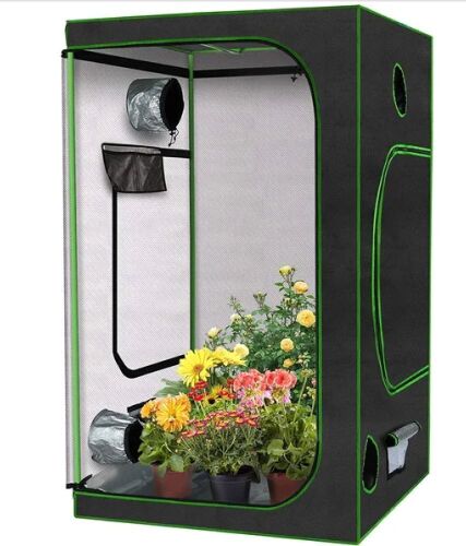 KingSo 2-In-1 Grow Tent 4'x4' Indoor Plant Growing Tents With 600D Waterproof Canvas, 3 High-Reflective Mylar Spaces For Propagation And Flower 48"x48"x80" - Lot 942