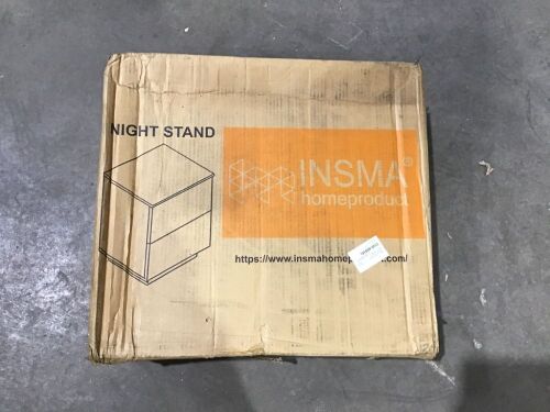 Insma Home White Night Stand  - Lot 498