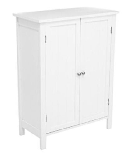 White Bathroom Storage Cabinet - Lot 531