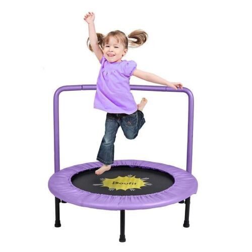 Kids Mini Trampoline with Handle Bar - Lot 1103