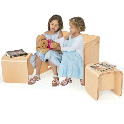 3-Piece Kids Wooden Table and Chair Set - Lot 1169