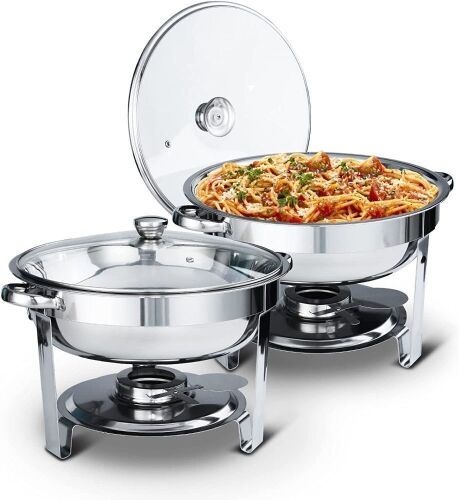 2-Pack Chafing Dish - 4qt Capacity - Lot 1070