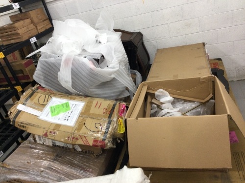 Pallet of Misc. Furniture Pieces, Condition Unknown, Ecommerce Return - Lot 82