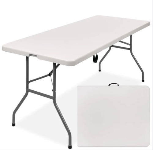 6ft Portable Folding Plastic Dining Table w/ Handle, Lock, Appears New - Lot 206