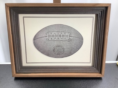 Lot of (2) Football Picture Home Decor, Appears New - Lot 274