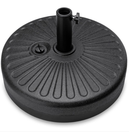 Plastic Patio Umbrella Base Pole Holder Accessory w/ Adjustable Knob, Appears New - Lot 283