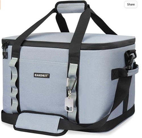 GARDRIT Large Cooler Bag - Collapsible Insulated Lunch Box, Appears New - Lot 341