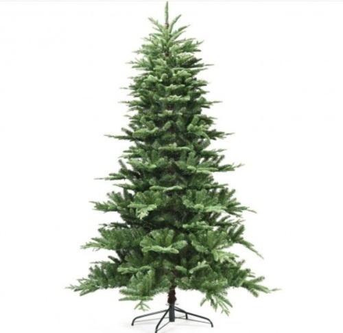 7.5 Ft Pre-Lit Aspen Fir Hinged Artificial Christmas Tree With 700 Led Lights, Slight Damage, Ecommerce Return - Lot 335