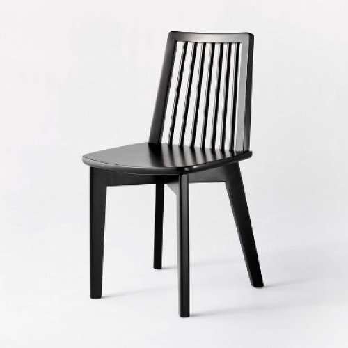 Linden Modified Windsor Wood Dining Chair Black - Threshold™ designed with Studio McGee - Lot 130