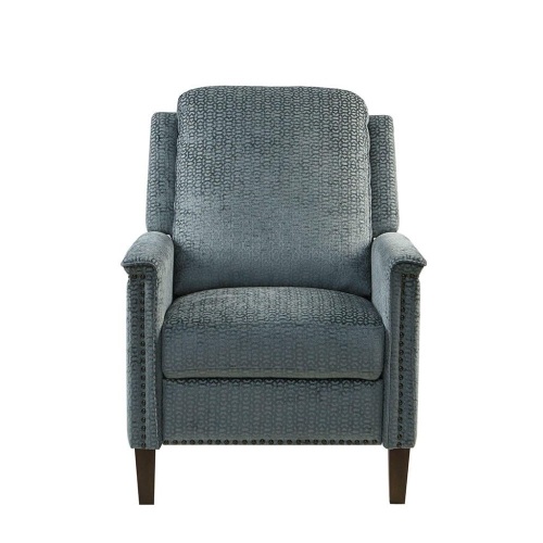 Salina Collection MP103-1005 28" Push Back Recliner with Bronze Nailheads, Solid Wood Legs and Upholstered in Charcoal Color - Lot 164